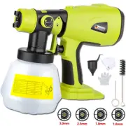 Cordless High Pressure Spray Gun Electric Paint Sprayer For Ryobi 18V Battery