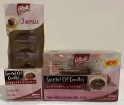 2005 Glade Scented Oil Candle Dewberry Dreams Glass Holder + Refill