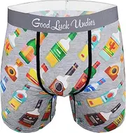 [Good Luck Sock] Good Luck Undies Men's Liquor Bottles Boxer Brief Underwear