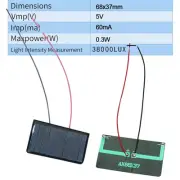 Efficient Mini Solar Cells 5V 60mA for DIY Chargers and Electronic Devices