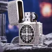 Genuine Zippo Lighters Vintage Silver Constantine Windproof Lighter Collectibles