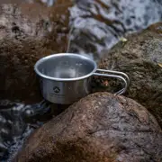 Portable Stainless Steel Wine Cup for Camping Compact Tableware for Beer