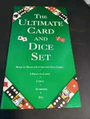 Ultimate Card and Dice Set for Klondike, Gin Rummy, Black Maria - New Never Used