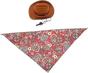 BCOATH Pets Dog Cat Hat Pet Bandana Kerchief Set Comfortable Triangle Scarf for Pet Dress up