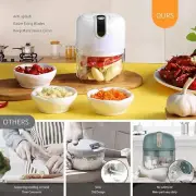 250ML Electric Garlic Chopper, Mini Portable Veggie Chopper, Garlic Grinder Mash