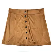 American Eagle Outfitters AE brown Womens Skirt Size 2 NEW NWT brown Snap front