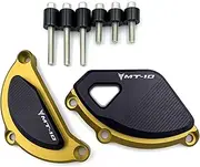 for MT-10 MT10 2015-2021 MT 10 Motorcycle Aluminum Frame Slider Fairing Engine Guard Anti Crash Pad Falling Protection Engine Cowling (Color : Gold)