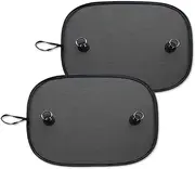 2Pcs Car Window Sun Shade, Suction Cups Cling Side Window Sunshade Cover with a Bag, 30 * 50cm UV Ray Heat Universal Blocking Sun Visor Protection for Vehicle Baby Children Kid Pet