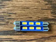 2 Warm White 43mm Festoon Lamp LED Light Bulbs McIntosh MX110 MR65 MR66 MR67