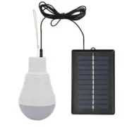Solar Power Rechargeable LED Bulb Camping Tent Light Lantern Lamp In/Outdoor