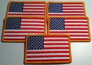 5 UNITED STATES Flag Patch W/ VELCRO® Brand fastener USA Military Emblem #9