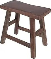 Wooden Step Stool for Compact Foot Stool for Shoe Changing Bathroom Living Elegant Chicken Wing Design Lightweight Portable for Small Spaces