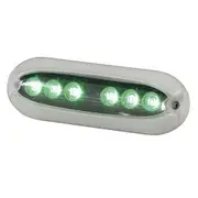 [TechBrands] LED Light Underwater Surface Mount (6x2W) - Green