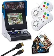 NEOGEO Mini International Collectors Pack: White (Includes NEOGEO Mini, 2 x White Controllers, HDMI Cable, Sticker Kit) (Electronic Games)