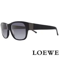 在飛比找momo購物網優惠-【LOEWE 羅威】經典品牌壓紋款方框太陽眼鏡(黑 SLW6