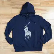 Polo Ralph Lauren Men's Large Pony Pullover double Knit Hoodie New NWT