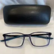 Nike 7282 412 52-17-145 Grey Crystal Full Rim Plastic Eyeglasses Frame 5297