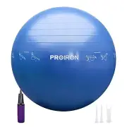 PROIRON Extra Thick Exercise Ball with Postures, Yoga Ball 55cm 65cm 75cm