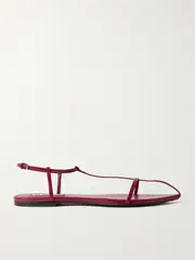 [Jil Sander] Jil Sander - Leather Sandals - Red - IT38 IT 38 Red