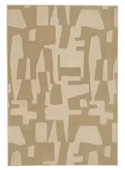 Assa Textured Abstract Neutral Washable Rug