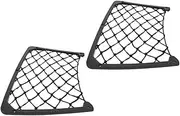 JUMPLAWN 2Pcs Car Mesh Storage Net for Trunk Cargo Organizer Elastic Pocket for Car Doors Seat Backs Garage Walls Durable Material Versatile Use for Item