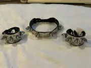Spike Leather Choker Necklace Collar/wrist bands Punk Rock Gothic Thrash Metal