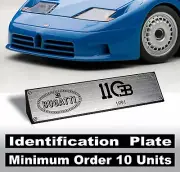 Nameplate for 1/18 Bugatti EB110 Chiron Veyron Grand Super Sport