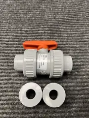 Gf Piping Systems 163375002 1/2" Socket Cpvc Ball Valve Inline True Union