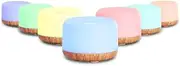 Devanti Aroma Diffuser, 500ml Air Humidifier Purifier Essential Oils Car Airs Freshener Vaporizer Aromatherapy Diffusers Scent Booster Home Office Bedroom Humidifiers Steam, 7 Led Light Multicoloured