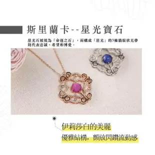 【Hommy Jewelry】伊麗莎白的星辰｜藍寶石項鍊(法國星鑽 六道星芒)