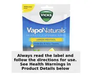 Vicks VapoNaturals Lemon Menthol Flavoured Lozenges 19 Pack