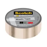 Scotch Expressions Foil Washi Tape: 0.59 in. x 393 in. (Champagne Foil)