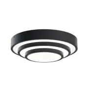Elan 84320 Dombard 14"W LED Flush Mount Waterfall Ceiling Fixture - Black