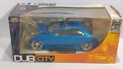 2005 JADA TOYS DUB CITY 2002 Cadillac CTS Blue 1/24 Cartelli Wheels NIB