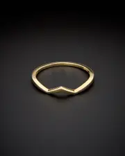 14K Italian Gold Chevron Ring