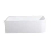CBT 1500/1700mm Bath Tub White Corner Back to Wall Acrylic No Overflow
