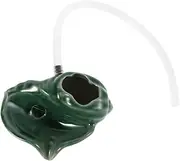 Ceramic Pot Decoration Garden Water Feature with Conch Design Outdoor Fountain Water Spout Decor for Landscaping Tabletop Waterfall Accent for Home and Garden