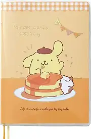 Sanrio 456331 B6 Diary Block Type Pompompurin 2025 Planner From Japan
