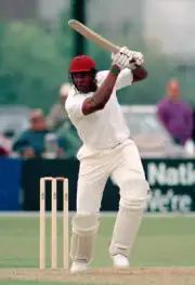 Adrian Rollins batting for Derbyshire during their Benson & H- Old Cricket Photo