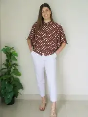 Suzanne Grae Ladies Tapered Ankle Pants sizes 8 12 14 Colour White