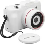 Digital Camera, 16MP 1080P 16X Digital Zoom 2.4 Inch Video Camera with 180° Flip Screen, 16:9 Multi Axes Stabilization Travel Vlogging Camera for Teens Beginner Adult