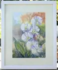 Original Watercolor Painting, Moth Orchids - California Artist E J Williams