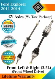 Front CV Axles For 2011-2014 Ford Explorer 3.5L 2WD W/Tow Package Lifetime Warr. (for: Ford)