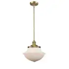 Innovations 201S LG Oxford 12" LED Mini, Brass/Frost School - 201S-BB-G541-LED