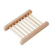 10 PCS Natural Wood Soap Tray Holder Dish Home Bathroom Storage Organizer