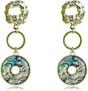 MAYJAI Round abalone shell earrings High-quality fashion earrings