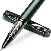 Penagic Luxury Rollerball Pen, Black Ink, Fine Point, Unisex, Professional Writing Pen, Set of 1 with 2 Refills