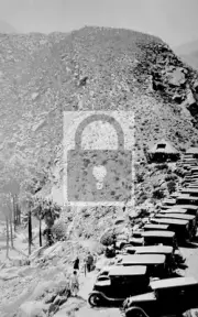 Cars Overlooking Palm Canyon California CA - REPRINT