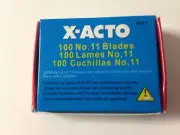 QTY 100 GENUINE X-ACTO No 11 HOBBY KNIFE BLADES CRAFT MODEL RC BALSA