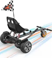 Gyroor K2 Hoverboard Go Kart Attachment for Kids & Adults, Adjustable Frame Length Hoverboard Seat Attachment for 6.5" 8" 10" Hoverboard Self Balancing Scooter